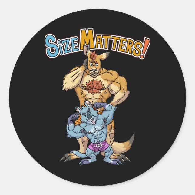 Size S! Sticker  (Front)