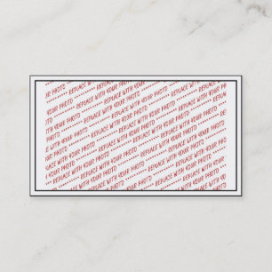 Size Specific - For use with 7x5 Photo - Frame Business Card