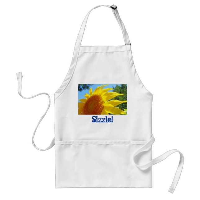 Sizzle! aprons Summer Sunflowers Grilling BBQ apon (Front)