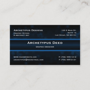 Sizzle Business Card - Blue