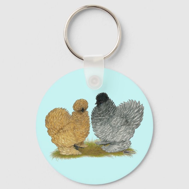 Sizzle Chickens Key Ring (Front)