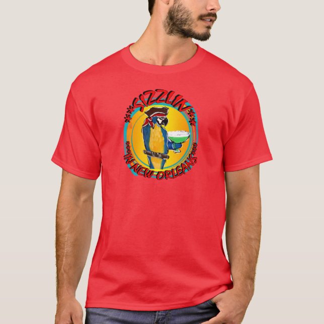 SIZZLIN PARROTS T-Shirt (Front)