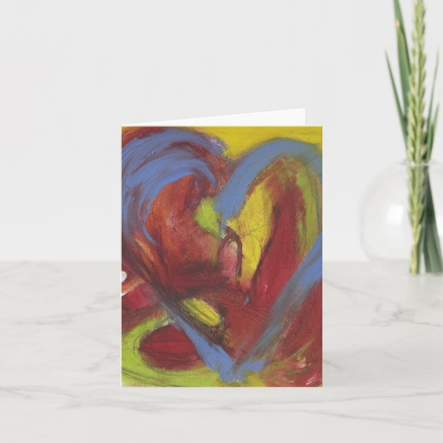 Sizzling Heart Thank You Card (Front)