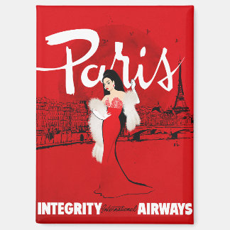 Sizzling in Paris Magnet