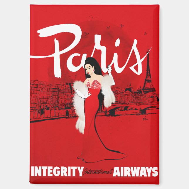 Sizzling in Paris Magnet (Front)