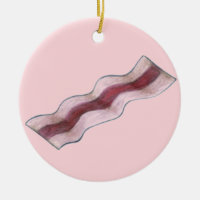 Sizzling Pink Bacon Strip Breakfast Food