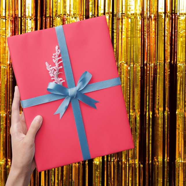 Sizzling Red Solid Colour Wrapping Paper (Creator Uploaded)