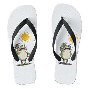 Sizzling Summer Frog Women's Flip-Flops Jandals