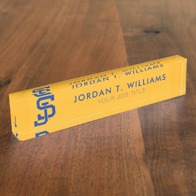 SJ Spartans logo Nameplate (Side)