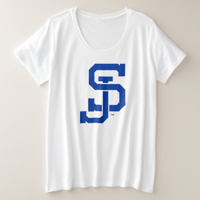 SJ Spartans logo Plus Size T-Shirt (Design Front)
