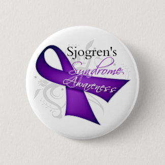 Sjogren's Syndrome Awareness 6 Cm Round Badge