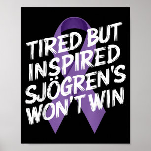 Sjogrens Syndrome Awareness Chronic Disease Purple Poster