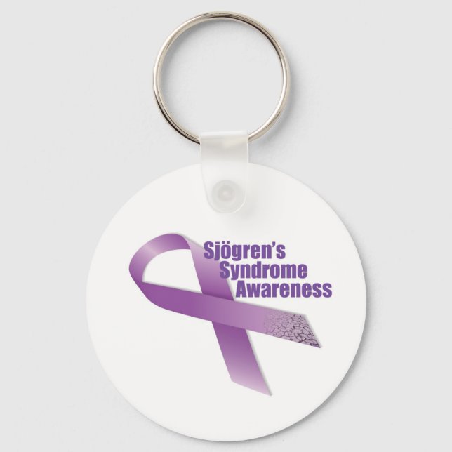 Sjogren's Syndrome Awareness Key Ring (Front)