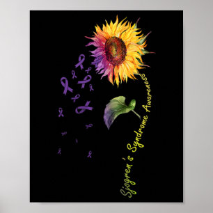 Sjogren's Syndrome Awareness Sunflower Poster