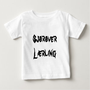 Sjørøver lærling,  pirate apprentice in Norwegi Baby T-Shirt