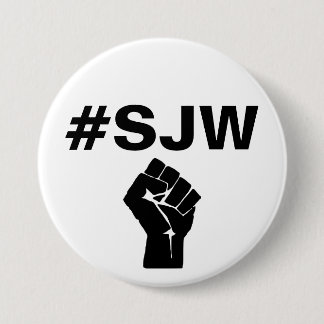 #SJW Social Justice Warrior 7.5 Cm Round Badge