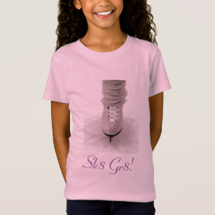 'Sk8 Gr8!' Girls' Baby Doll T-shirt