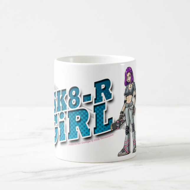 SK8-R GiRL mosquito White Coffee Mug (Center)