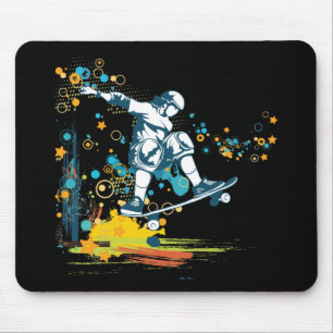 sk8er skateboarder vector mouse pad