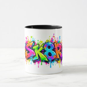 Sk8r Colourful Graffiti Skater Cool Mug