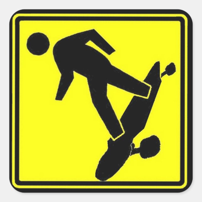 Sk8r Xing Square Sticker (Front)