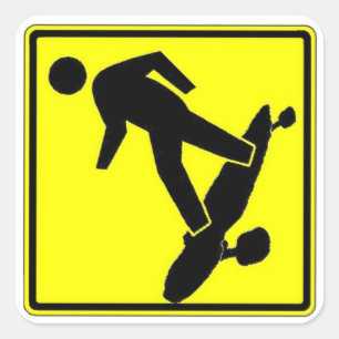 Sk8r Xing Square Sticker