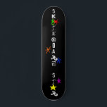 "Sk8teboard St*r" Skateboard<br><div class="desc">The "Sk8teboard St*r" Skateboard is a cool and unique board for every Sk8teboard St*r! Zazzle skateboards come in 8 different styles on locally sourced North American Maple, and are designed with professional quality standards that will stand up to the toughest skating! Get free grip tape with your first skateboard purchase!...</div>