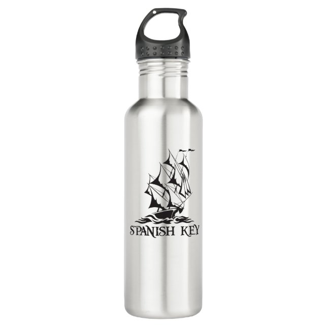 SK Ship Black Logo 710 Ml Water Bottle (Front)