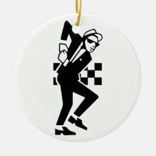 SKA Dancer Ceramic Tree Decoration