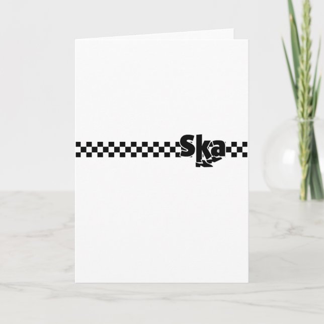 SKA Dancing Feet with Checkers Card (Front)