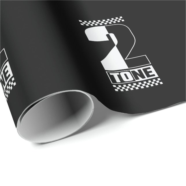 Ska Musik 2 Tone Swing Jazz Musikstil Wrapping Paper (Roll Corner)