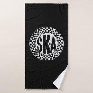 Ska Musik Bath Towel