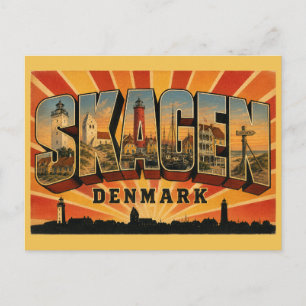 Skagen Denmark Lighthouse Postcard