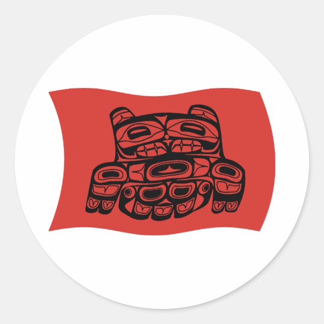 Skagit Tribe Flag Sticker (Front)