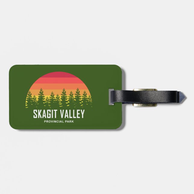 Skagit Valley Provincial Park Luggage Tag (Back Horizontal)