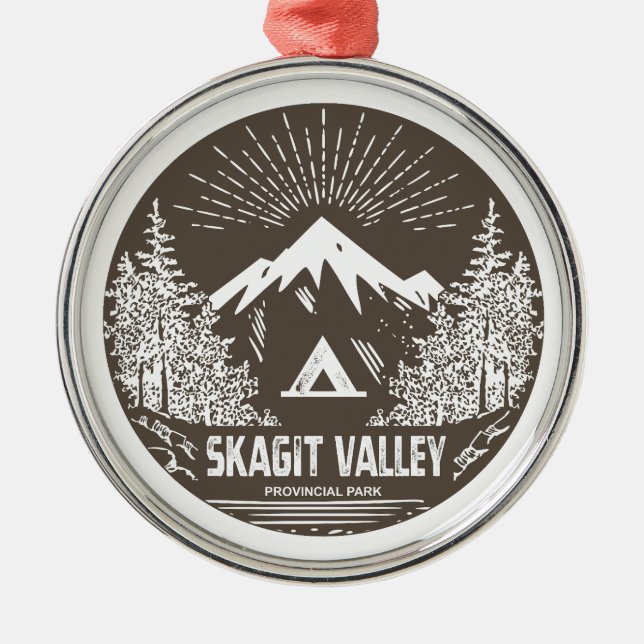 Skagit Valley Provincial Park Metal Tree Decoration (Front)