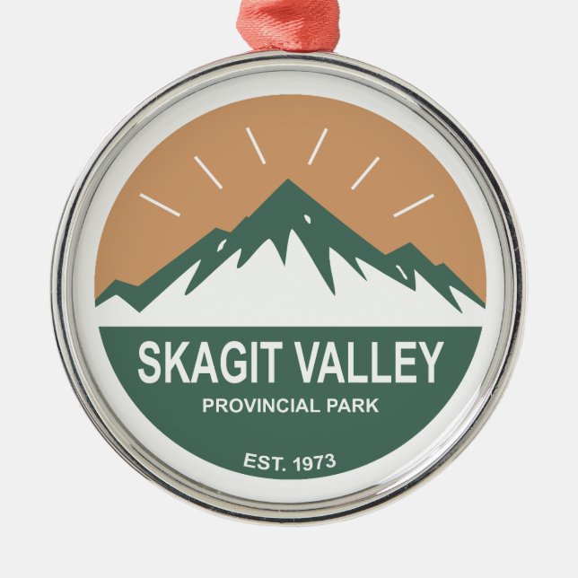 Skagit Valley Provincial Park Metal Tree Decoration (Front)