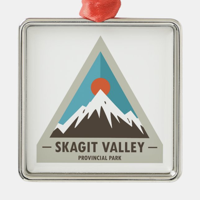 Skagit Valley Provincial Park Metal Tree Decoration (Front)