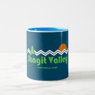 Skagit Valley Provincial Park Retro Two-Tone Coffee Mug