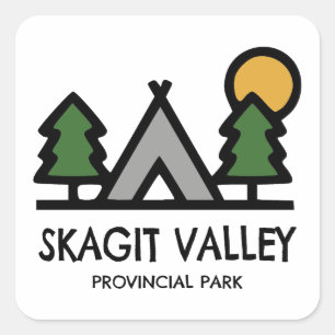 Skagit Valley Provincial Park Square Sticker