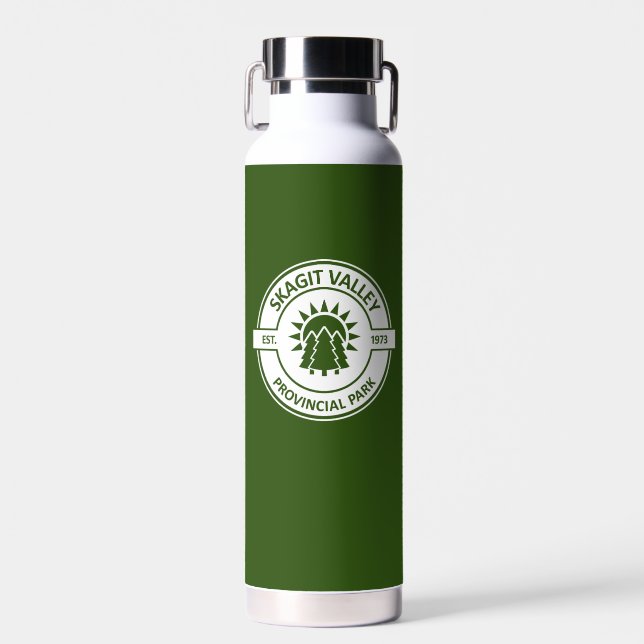 Skagit Valley Provincial Park Sun Trees Water Bottle (Front)
