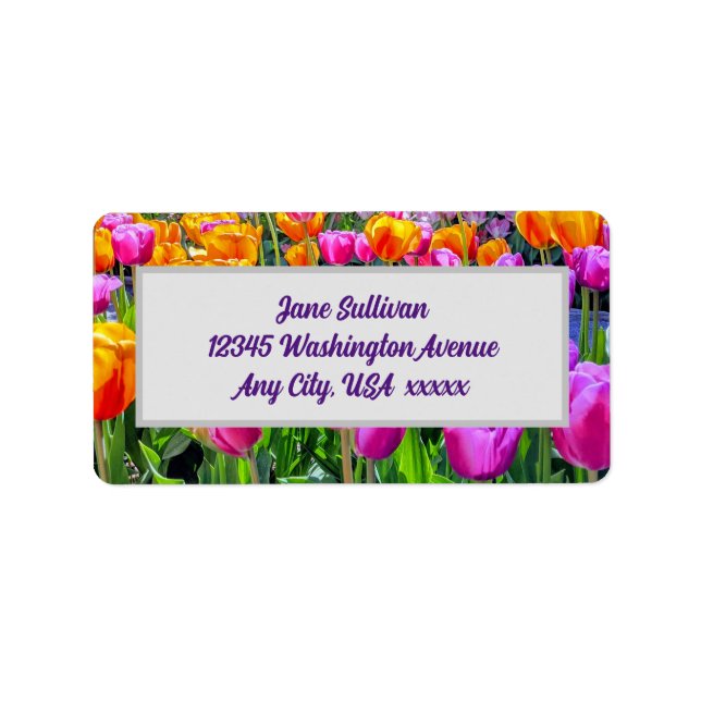 Skagit Valley Tulip Return Address Label (Front)