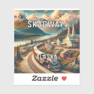 Skagway Alaska 3 Inch Vinyl Sticker