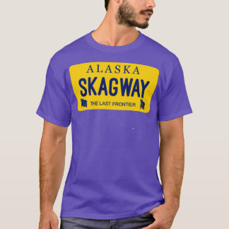 Skagway Alaska License Plate City Name T-Shirt