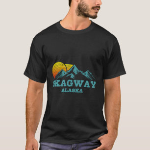 Skagway Alaska Vintage Mountains Sunset Souvenir G T-Shirt