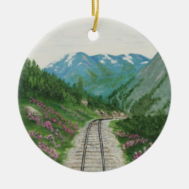Skagway Railroad Ornament (Front)
