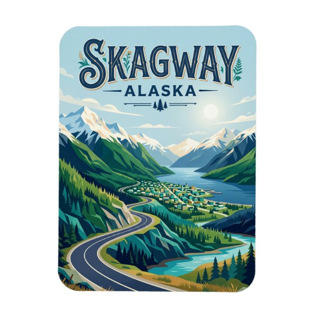 Skagway USA Magnet (Vertical)