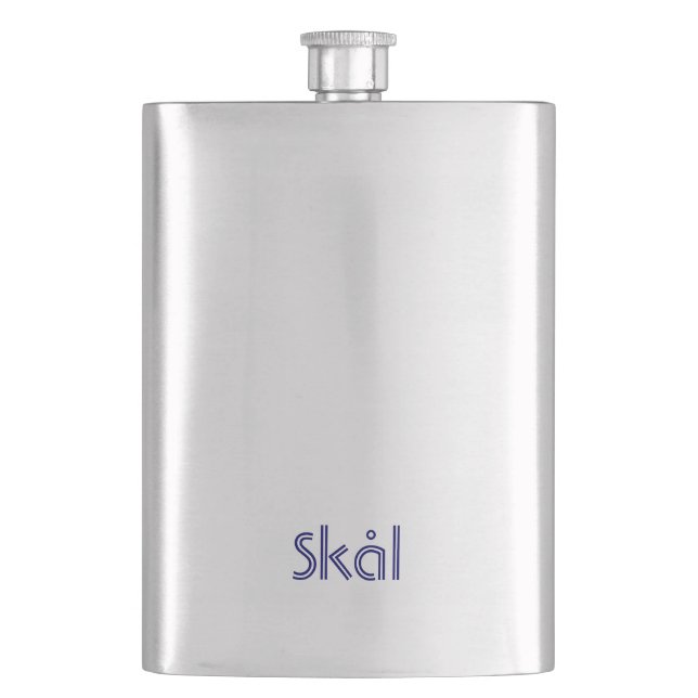 Skål Hip Flask (Front)