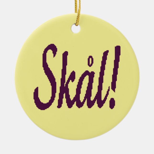 Skal Norwegian Cheers Ornament (Front)