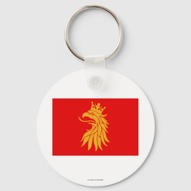 Skåne län flag key ring (Front)